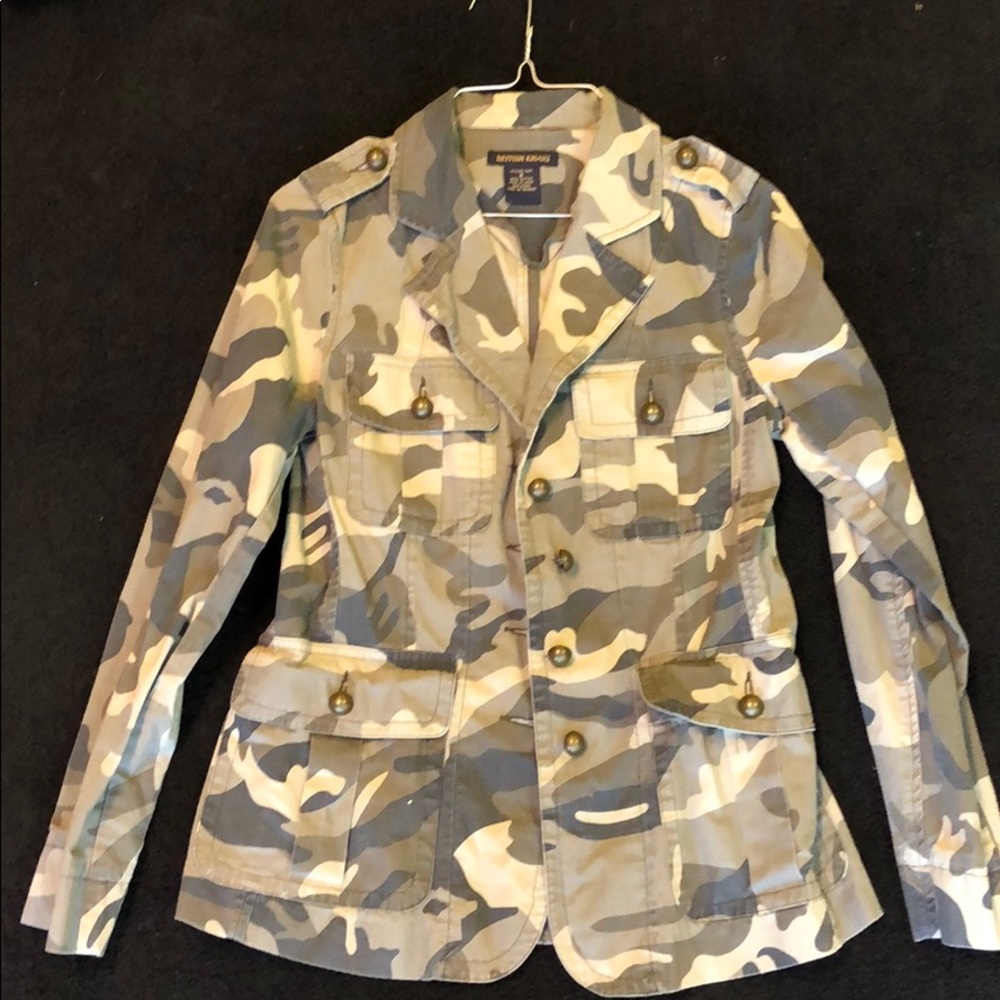 British khaki camo blazer